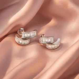 92.5 Sterling Silver Hoop Earrings for Kids | Lightweight & Safe Silver Earrings for Children |